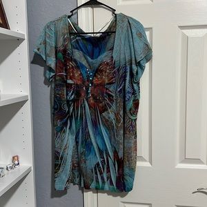 Pretty sequin butterfly shirt